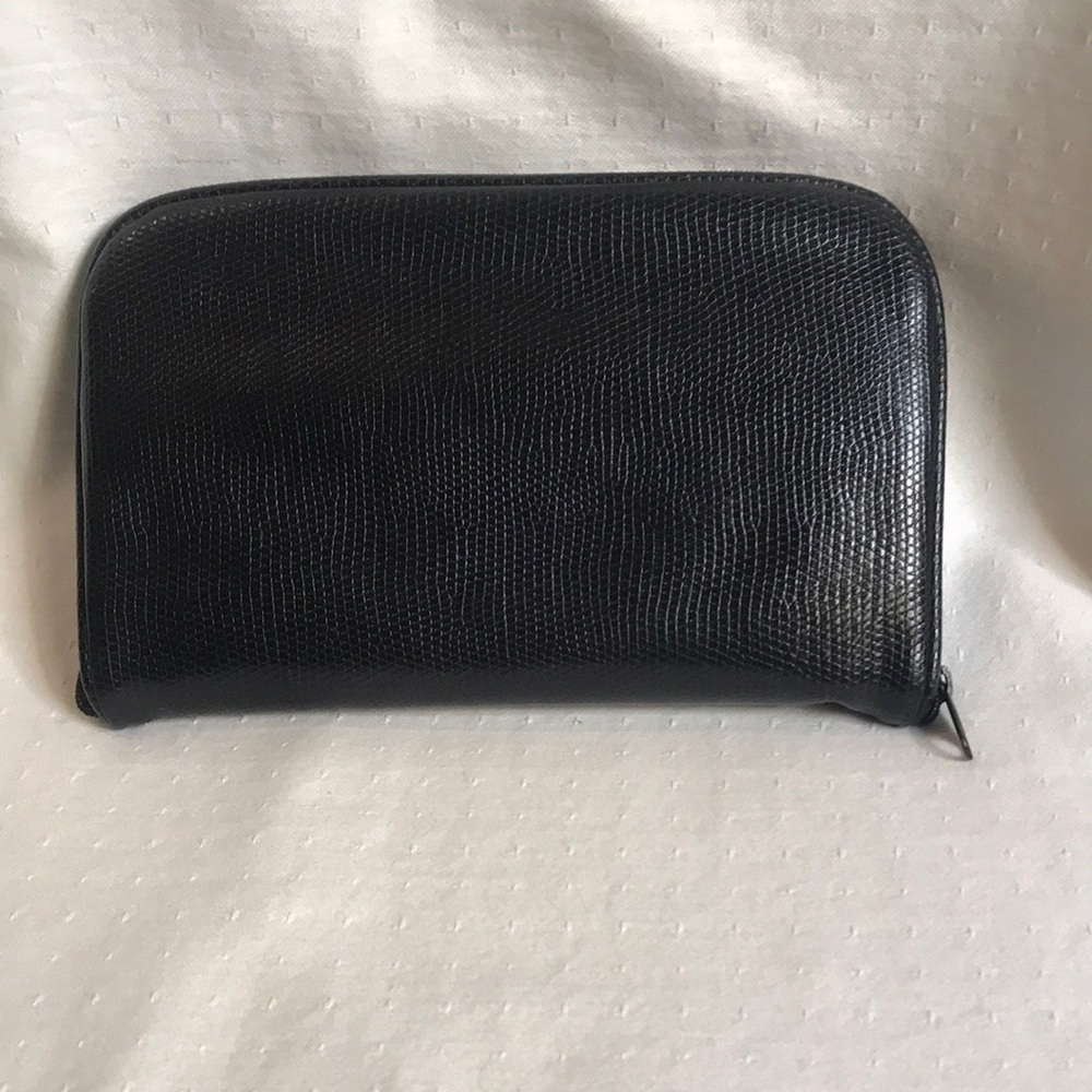 Connoisseurs Black Pebble Travel Jewelry Case/ Organizer